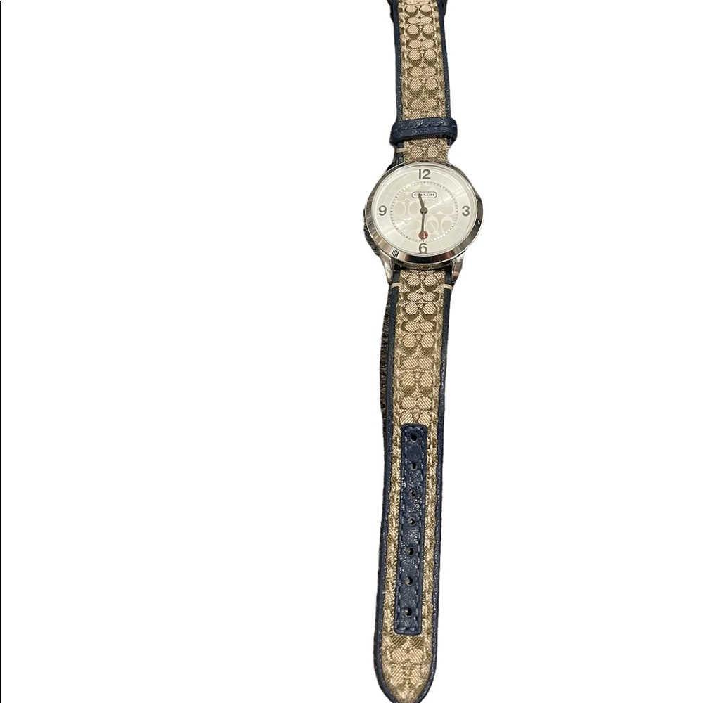 COACH Women's Classic Signature Fabric Strap Watch